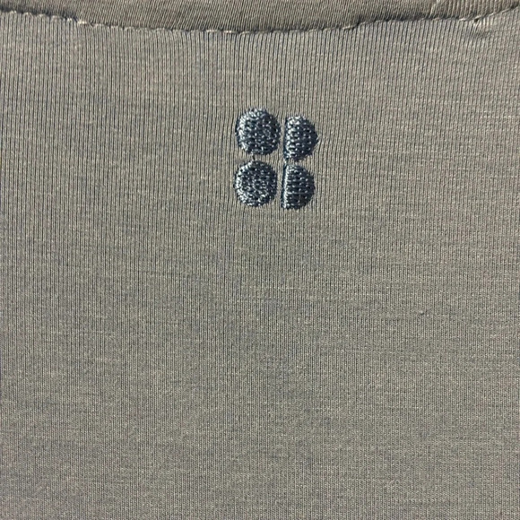 Sweaty Betty Blue Ambiance Ruched Tie Maxi Dress Grey Blue Short Sleeve Size XS - Picture 6 of 8